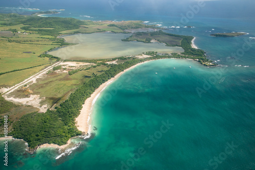 Photo aérienne du sud de la Martinique