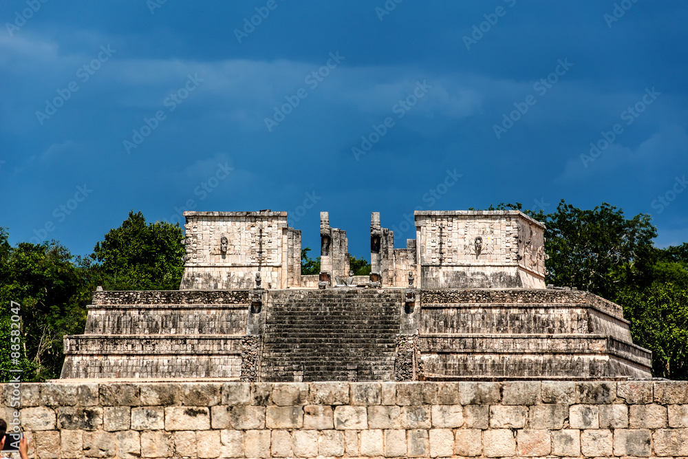 Warriors Temple (los Guerreros). Chichen Itza, Yucatan, Mexico.