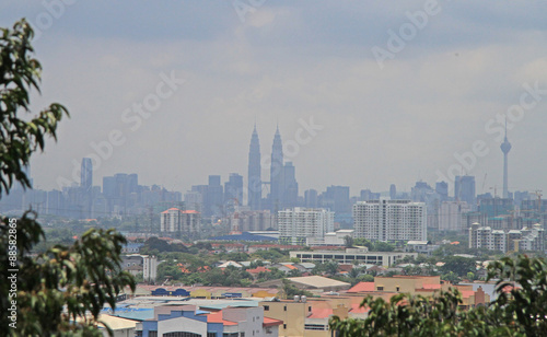 view of Kuala Lumpur from Batu caves