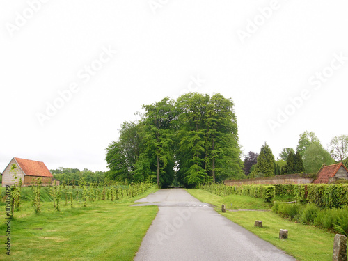 Normandie, entrée du château de Miromesnil photo