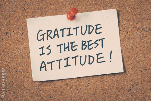 Картината върху платно Gratitude is the best attitude
