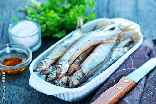 Photography smoked fish
