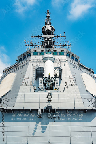 Obraz na plátně The Bridge of JDS Kirishima in JMSDF Yokosuka Naval Base, Japan.