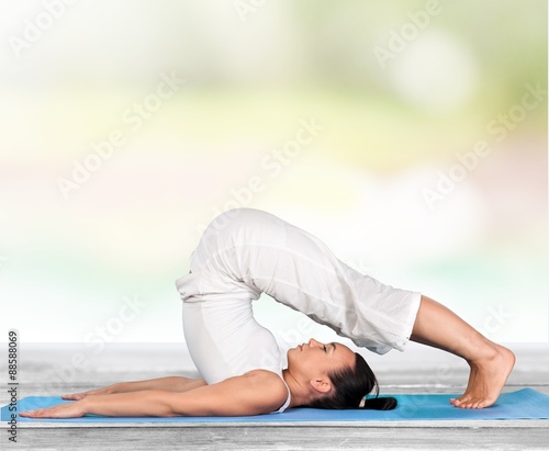 Yoga, Flexibility, Women.