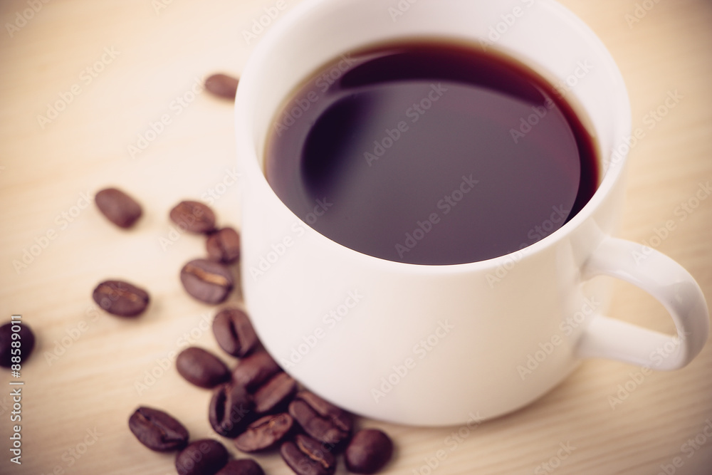 Obraz premium Coffee and coffee bean
