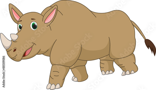 cute rhino cartoon