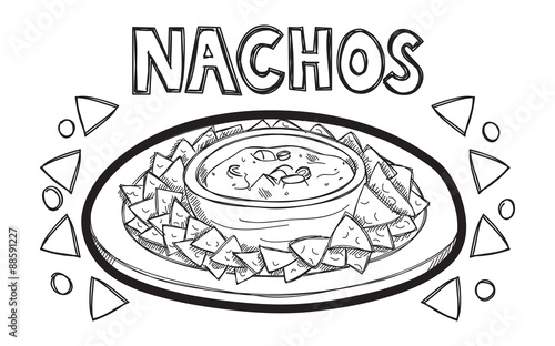 Nachos doodle