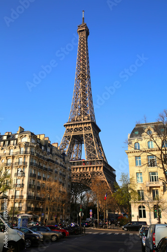 Fototapeta Naklejka Na Ścianę i Meble -  Eiffel Tower in Paris, France.