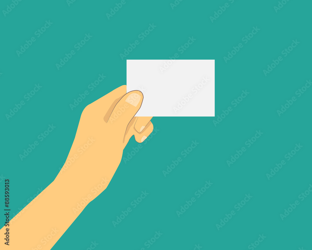 hand hold bank card on green background. hand hold bank card on green background.