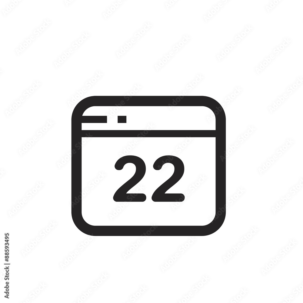 Calendar vector icon Calendar vector icon