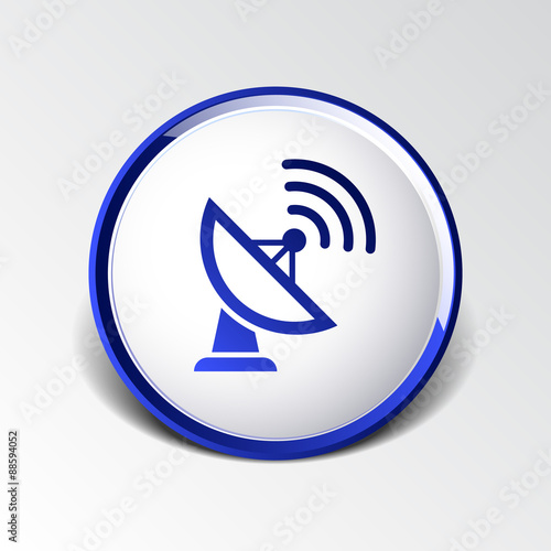 Radar Vector icon satellite dish tv technology