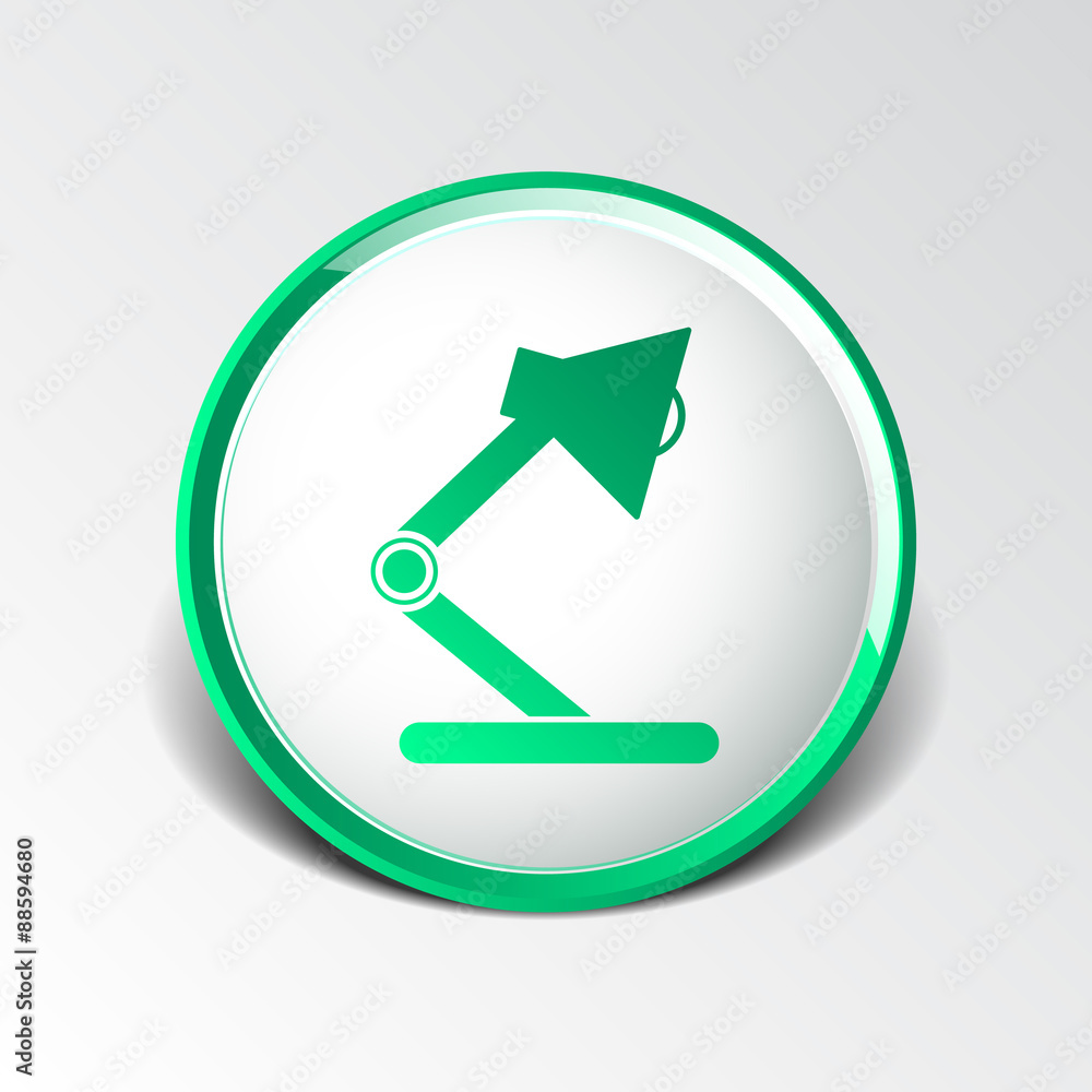 Reading lamp Single flat icon Vector illustration Reading lamp Single flat icon Vector illustration