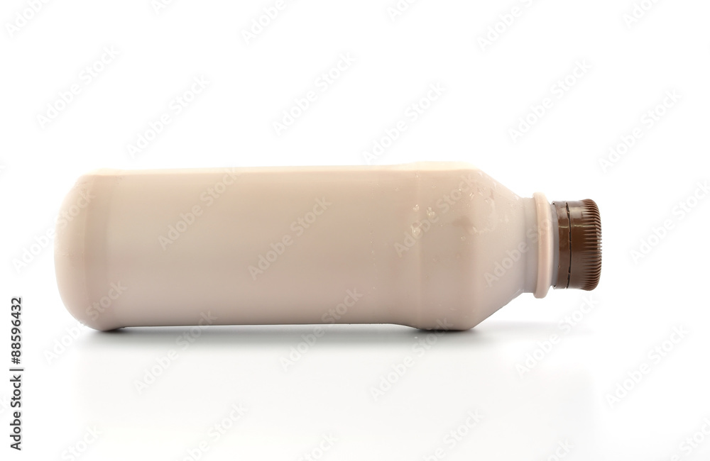 Chocolate milk isolated white background Chocolate milk isolated white background