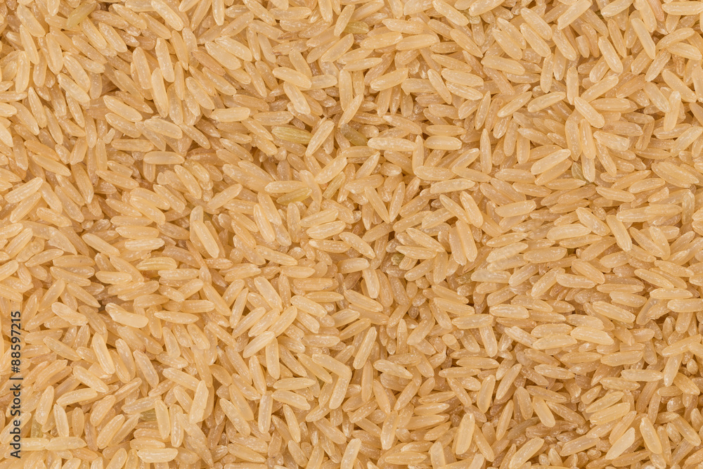 Uncooked Brown rice background