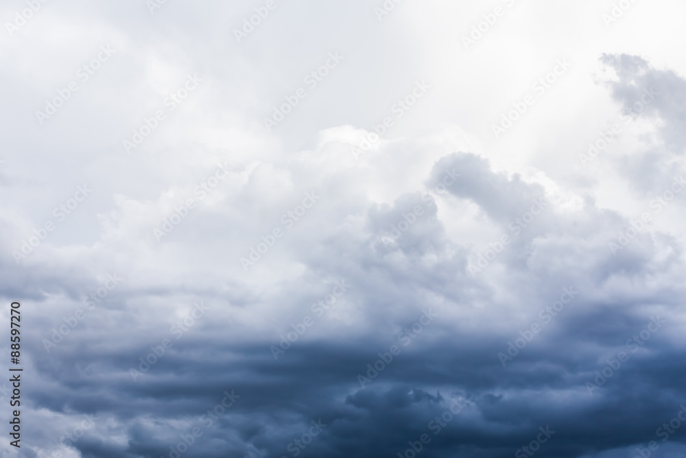 dark storm clouds before rain