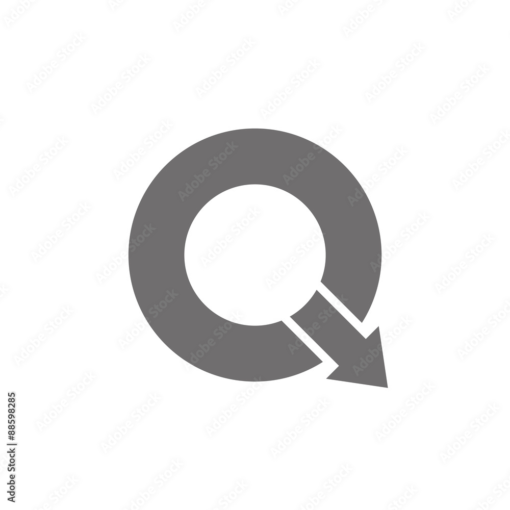 Letter Q Logo Concept Icon. Vector