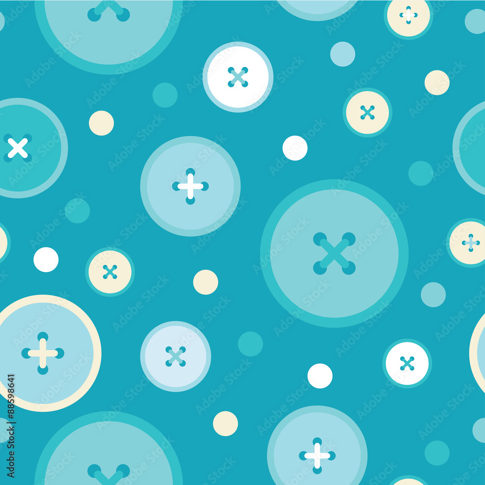 Seamless decorative background with circles and dots turquoise color Seamless decorative background with circles and dots turquoise color
