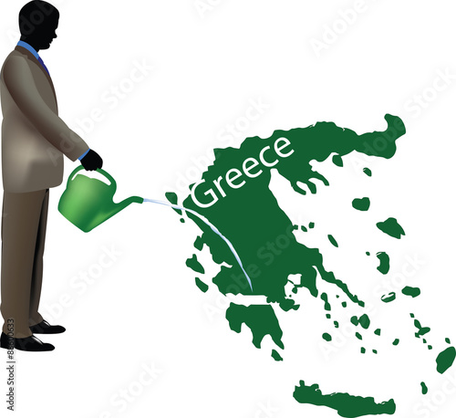 innaffiare la Grecia