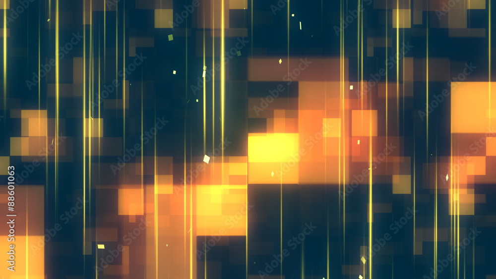 Vidéo Stock Squares and Streaks 1 Loopable Background A Full HD