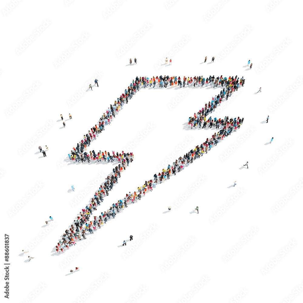 group people shape lightning group people shape lightning