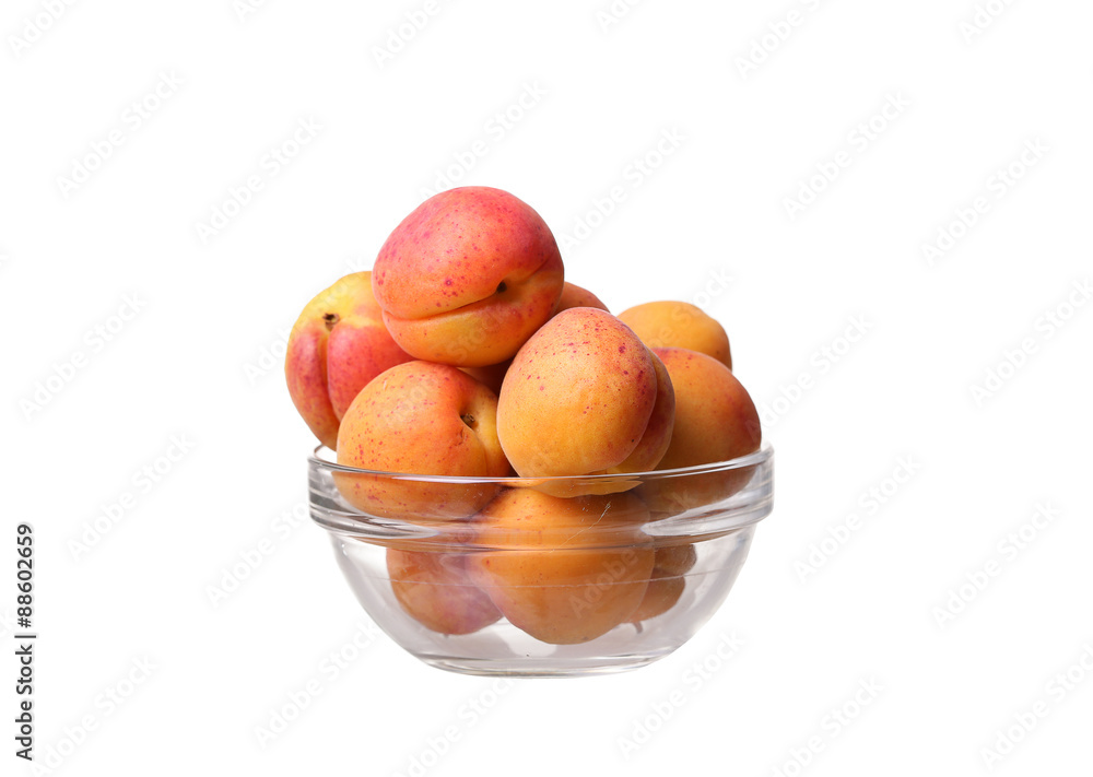 Apricot. Group of fruit isolated on white. Apricot. Group of fruit isolated on white.