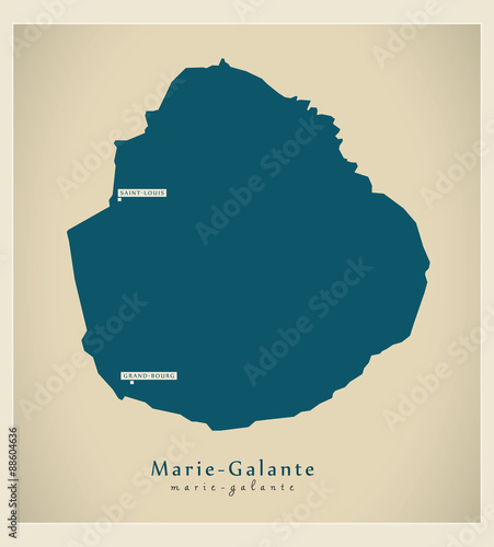 Modern Map - Marie Galante GP