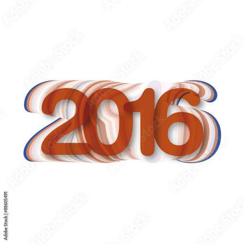 written the year 2016 with lines and stars, good 2016, happy new year 