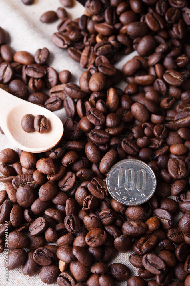 Obraz premium 100円コーヒー