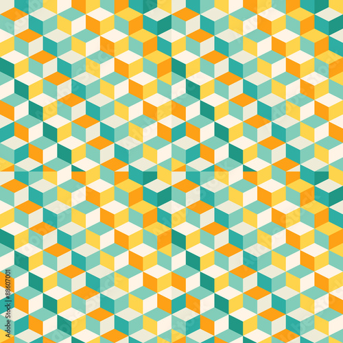 abstract geometric mosiac pattern