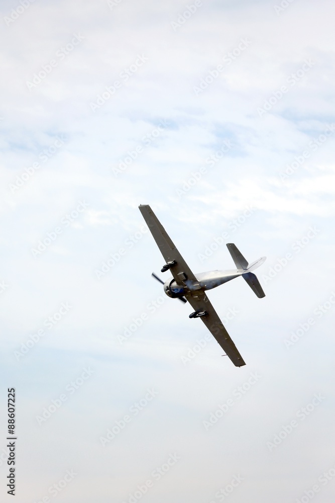 plane flies into the sky and makes incredible daring stunts plane flies into the sky and makes incredible daring stunts