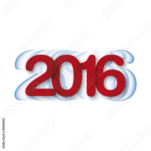 written the year 2016 with lines and stars, good 2016, happy new year 