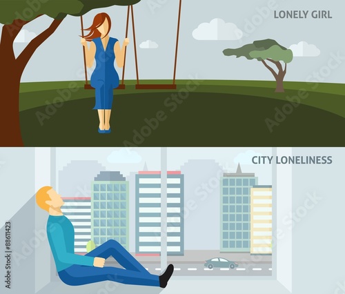 Lonely People Banner