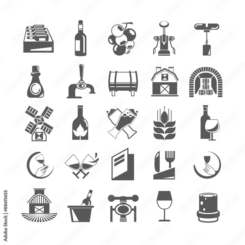 wine icons wine icons