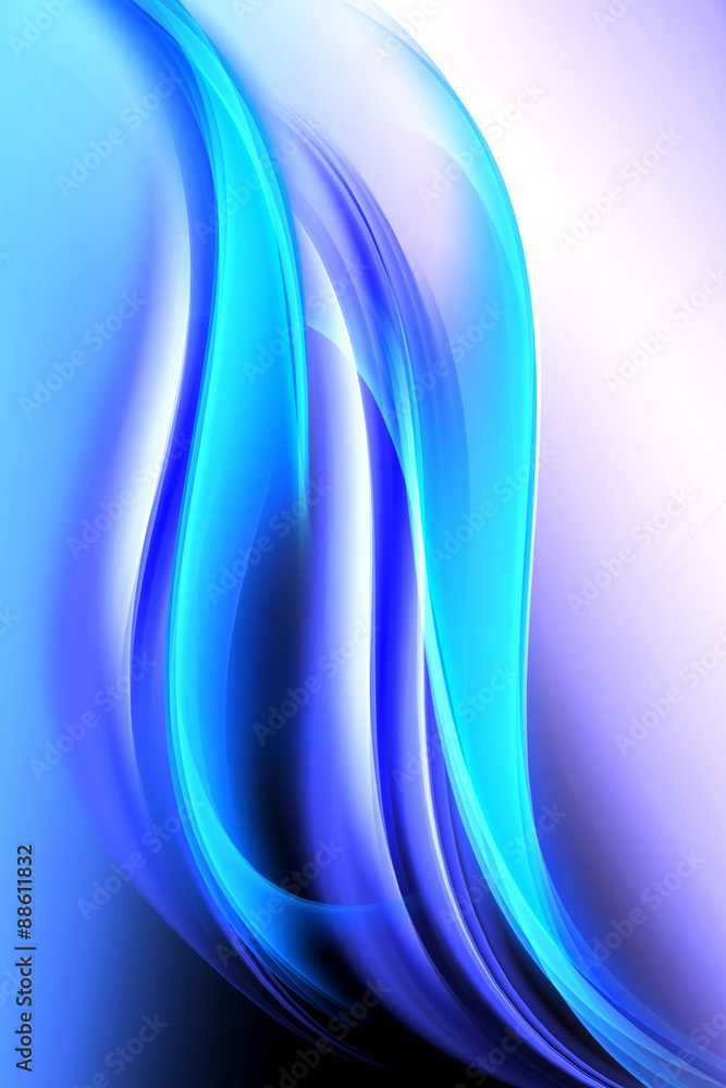 Fototapeta premium abstract blue wave background