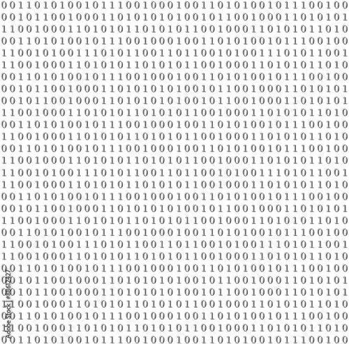 Binary system code vector grey background