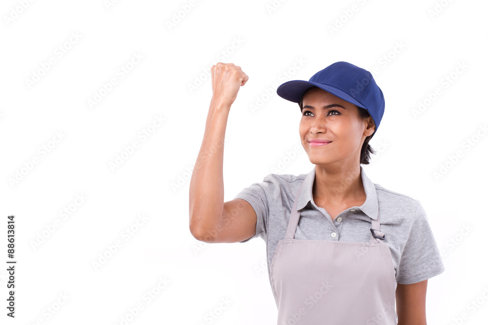 confident female worker experiencing successful career confident female worker experiencing successful career
