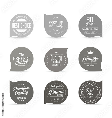 Modern design badges
