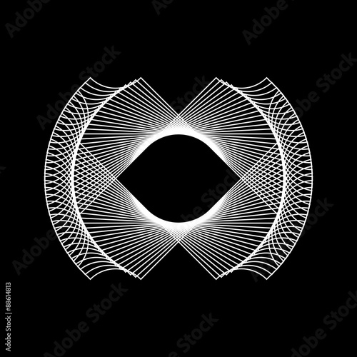 White Abstract Fractal Shape