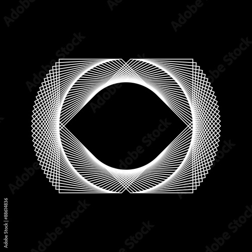 White Abstract Fractal Shape