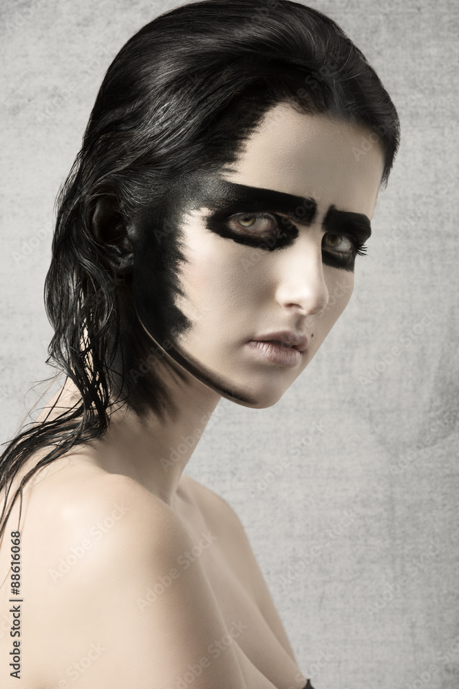 Fototapeta premium woman with creative make-up