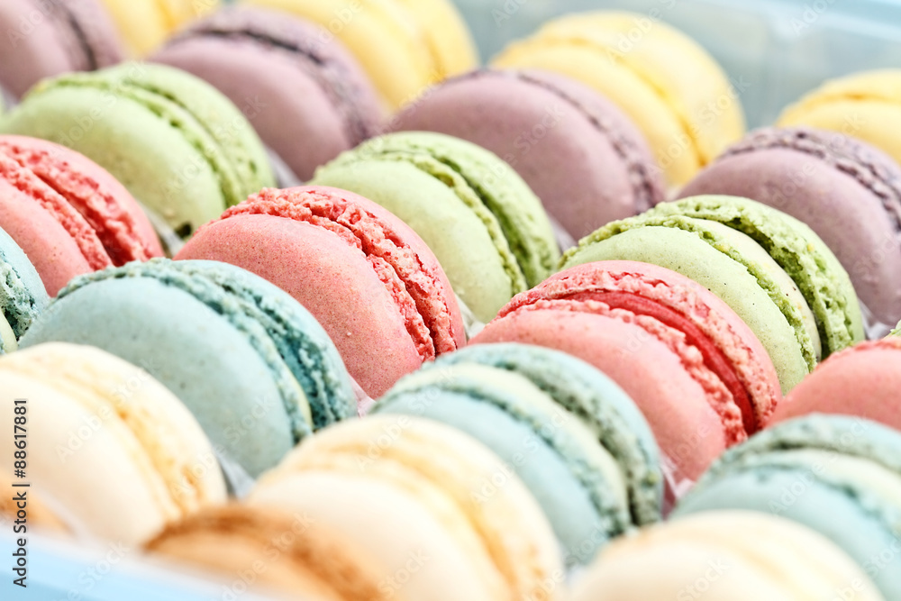Fresh Pastel Colored Macarons Stock Photo | Adobe Stock