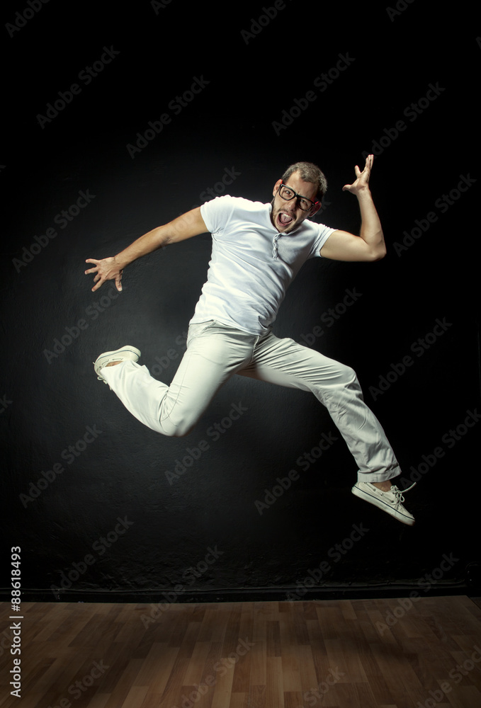 Jumping Young Man Jumping Young Man