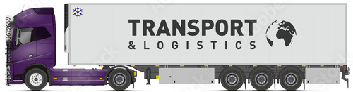 Camion + remorque frigorifique V3