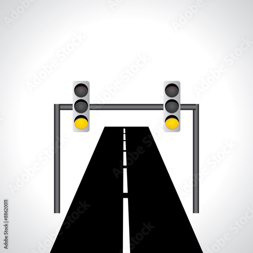 creative traffic concept vector illustration 