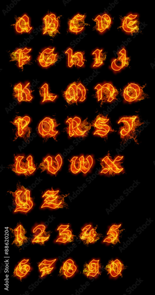 Fire font collection. Fire font collection.