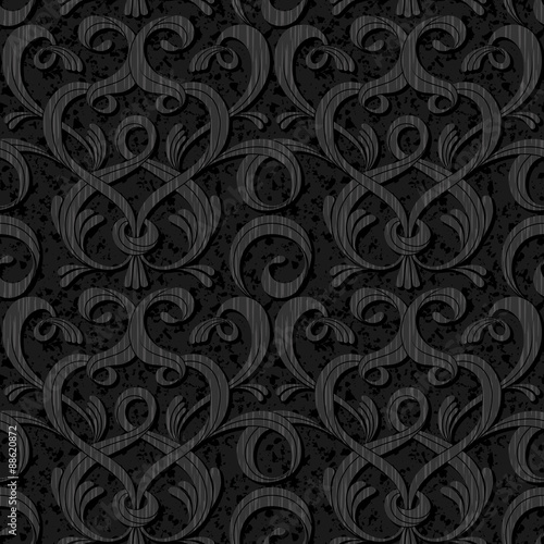 ribbon black isolated seamless background