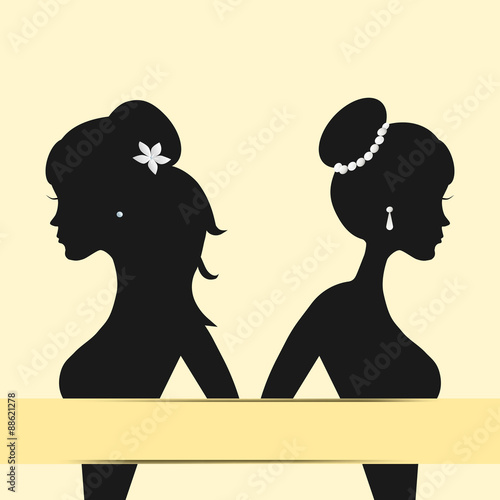 Pretty girls with their hairstyles