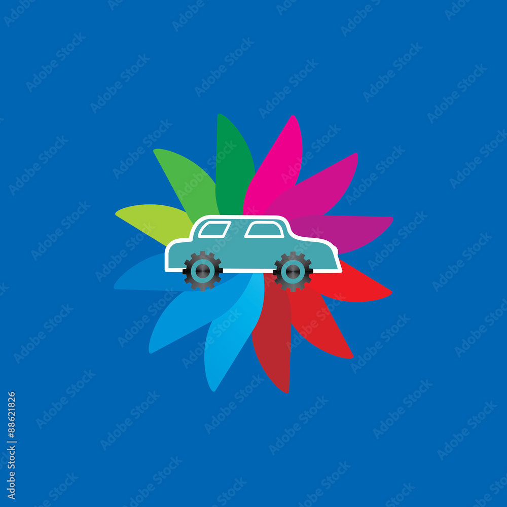 Obraz premium creative car vector illustration 