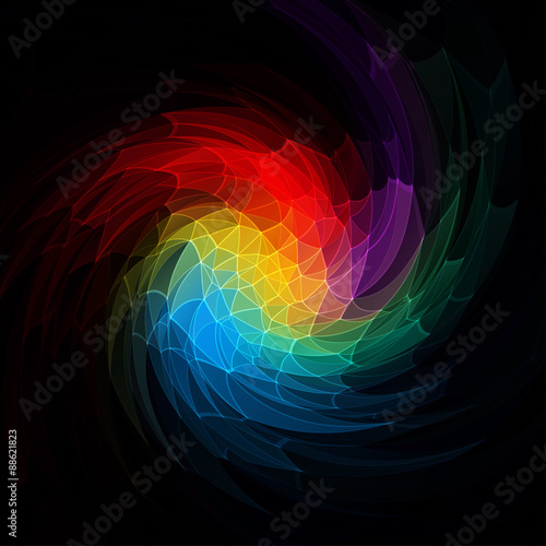 Abstract swirl colorful background, vector illustration