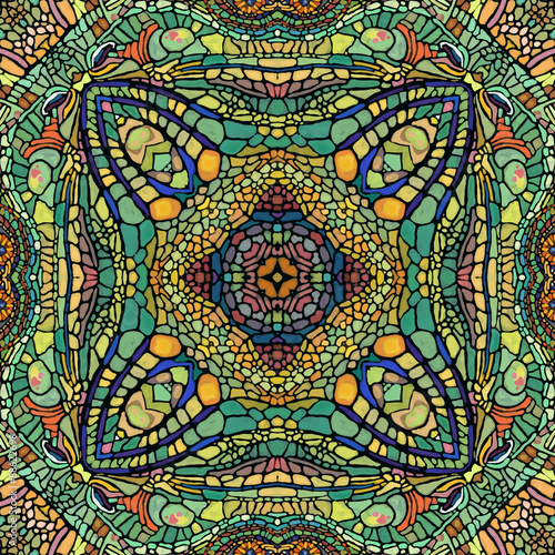 colorful abstract mandala shapes 2